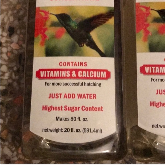 2 Hummingbird nectar bird concentrate new sealed - Picture 2 of 4